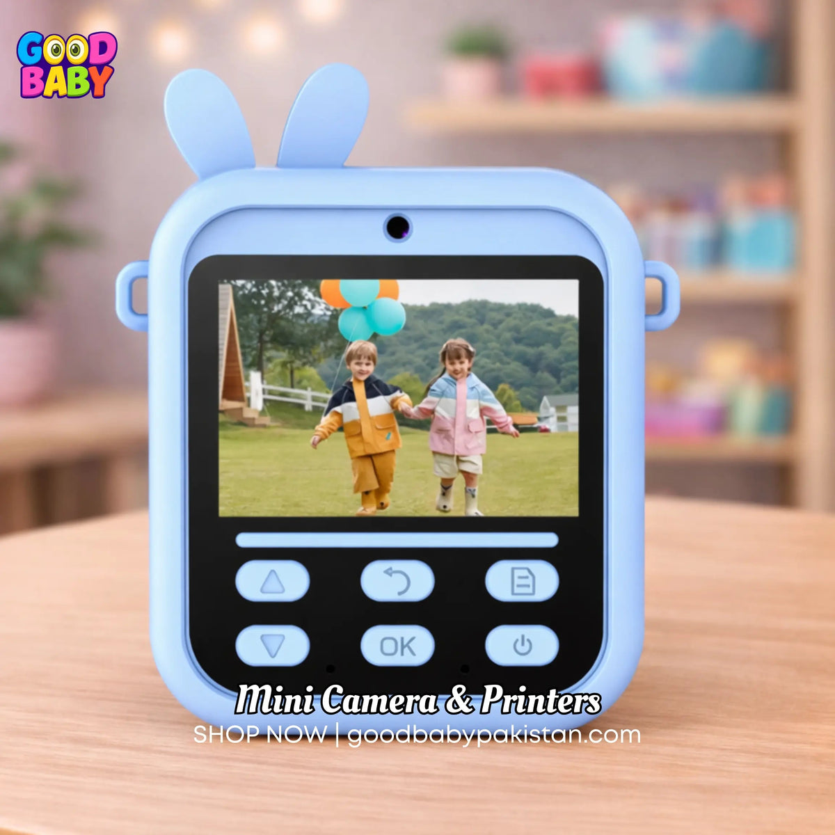 Bunny Instant Printer Camera Blue ToysWalaPK