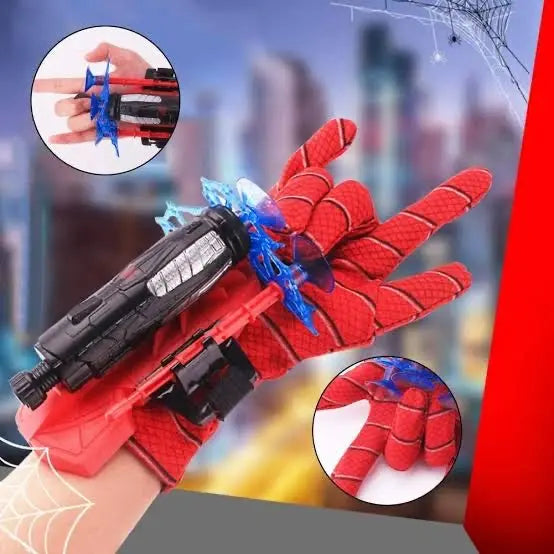 Children’s Spiderman web shooter set with glove and darts – ToysWalaPK