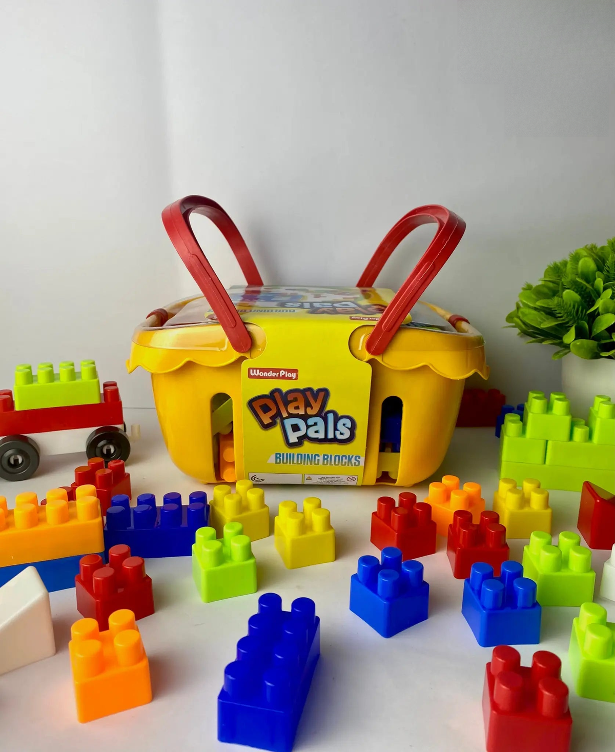 portable briefcase blocks educational toy for kids
