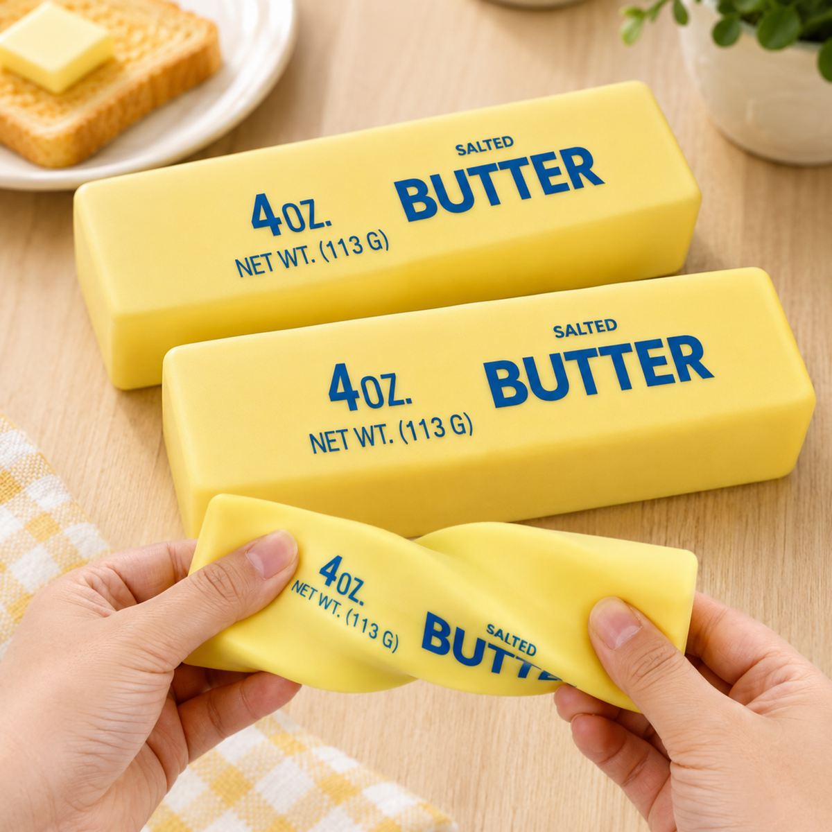Butter Squishy Toy