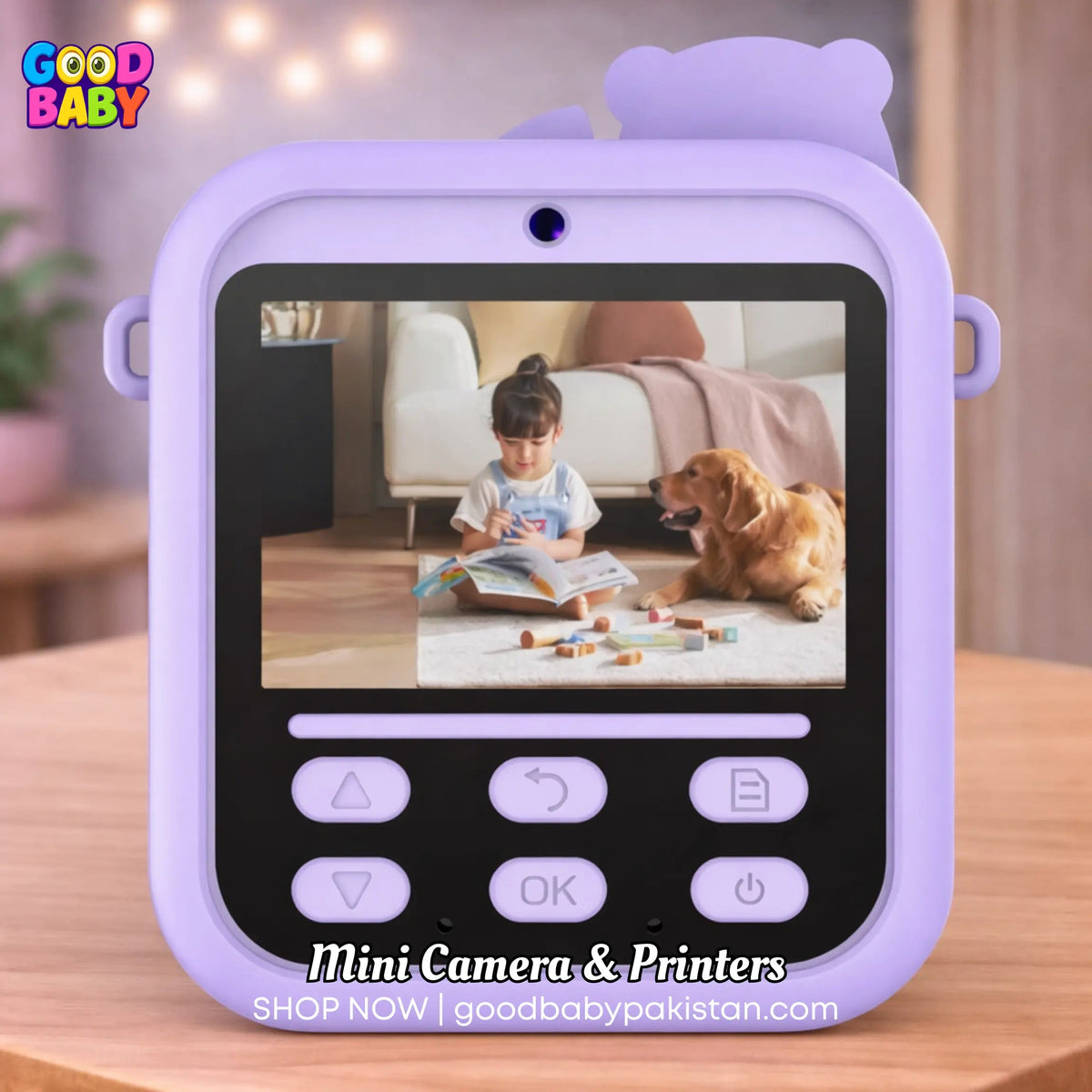 Panda Instant Printer Camera Purple ToysWalaPK