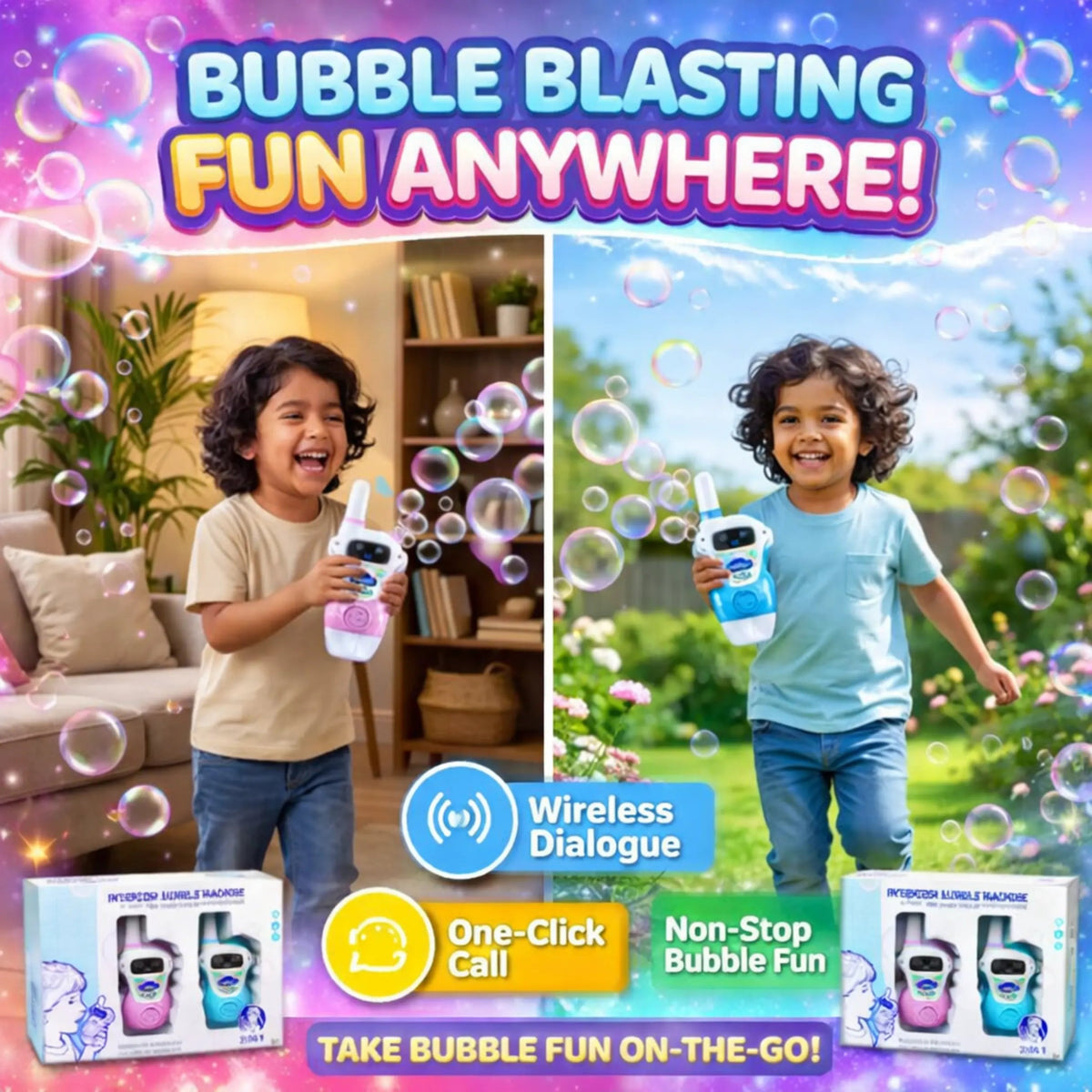Bubble Blasting Walkie Talkies ToysWalaPK