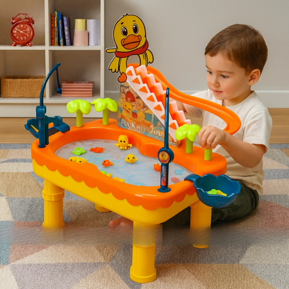 Kids water toy with duck slide, lights and music