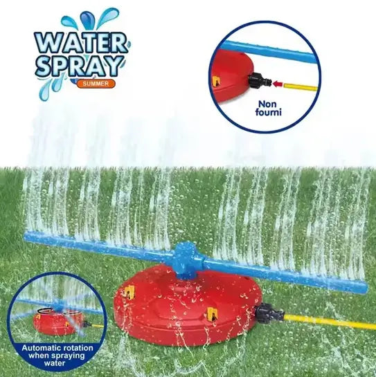 Large 360° Rotating Water Spray Summer Toy for Outdoor Kids Fun Play