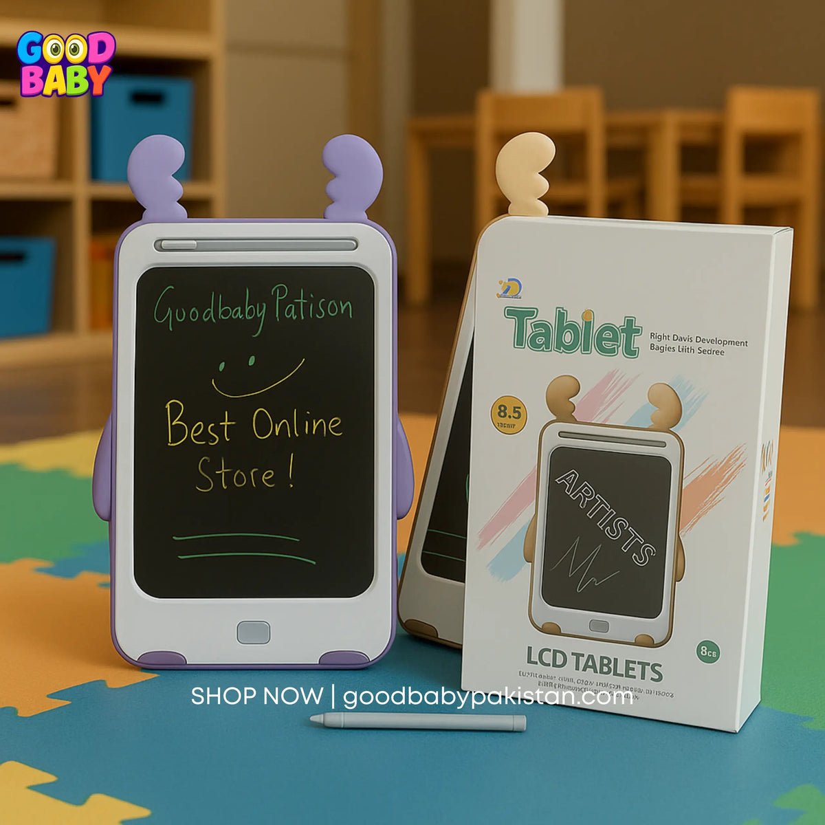 DoodlePad 8.5″ LCD Drawing Tablet for Kids – Reusable Writing Board ToysWalaPK