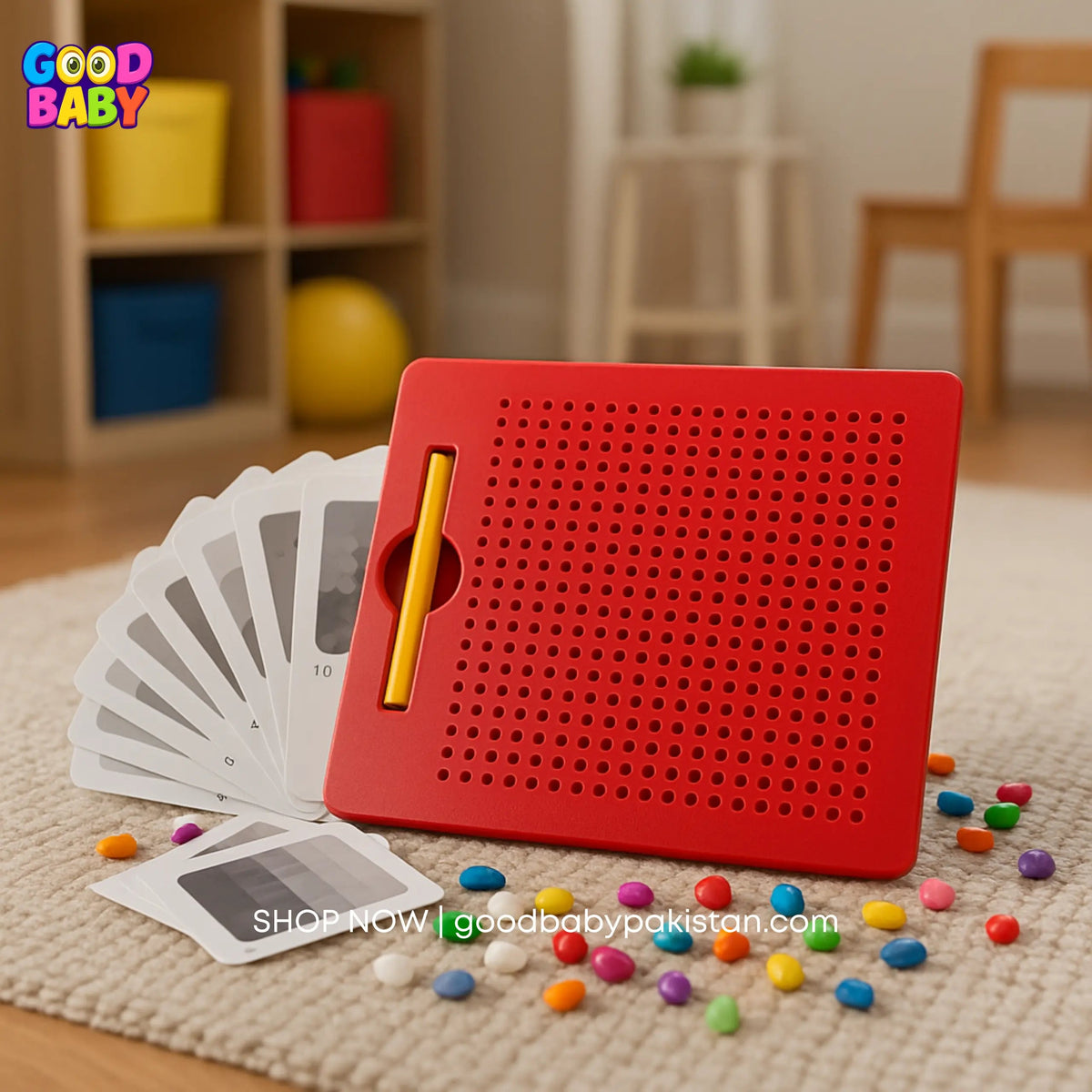 Magnetic Bead Drawing Board for Kids ToysWalaPK