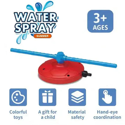 Large 360° Rotating Water Spray Summer Toy for Outdoor Kids Fun Play