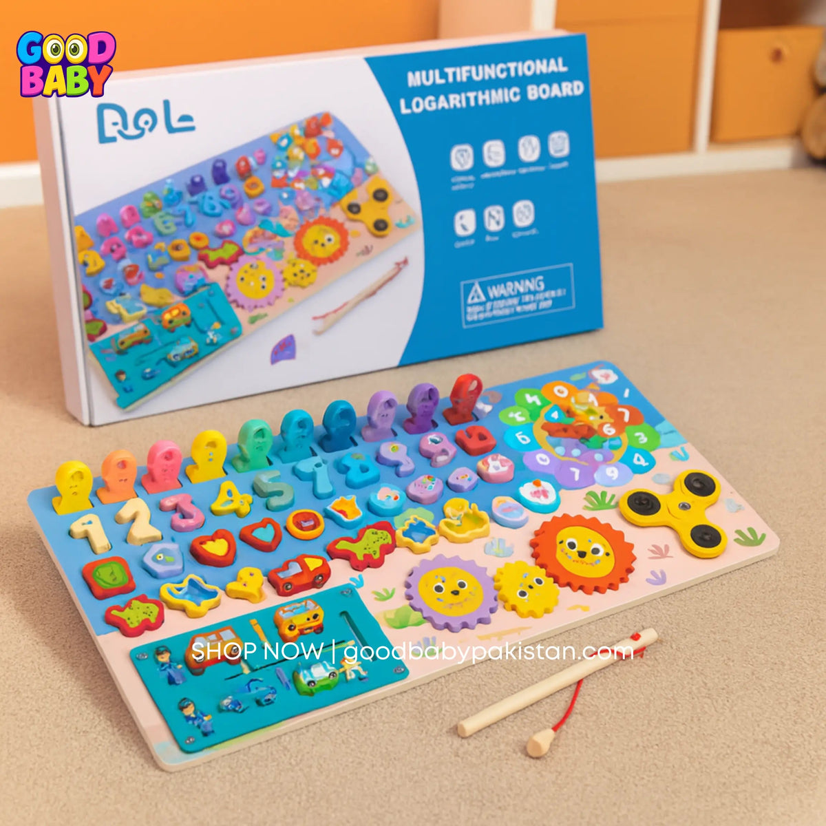 Wooden Educational Puzzle Board for Kids ToysWalaPK
