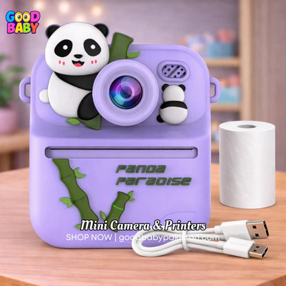 Panda Instant Printer Camera Purple ToysWalaPK