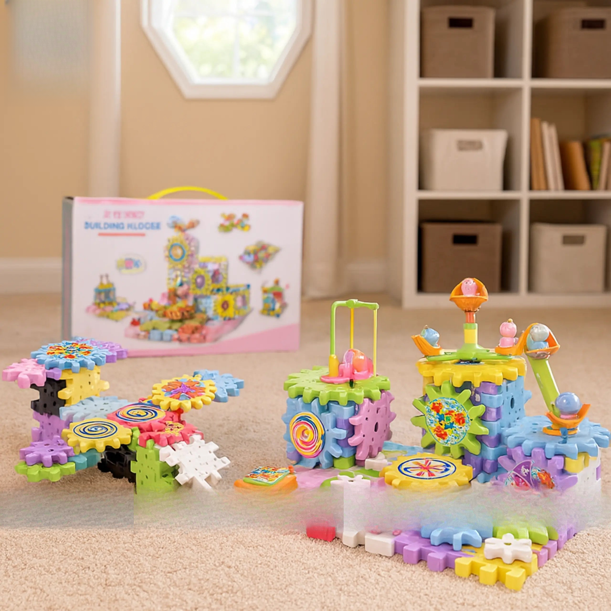 DIY Electric Spinning Gear Toy for Kids – STEM Learning Blocks Pakistan
