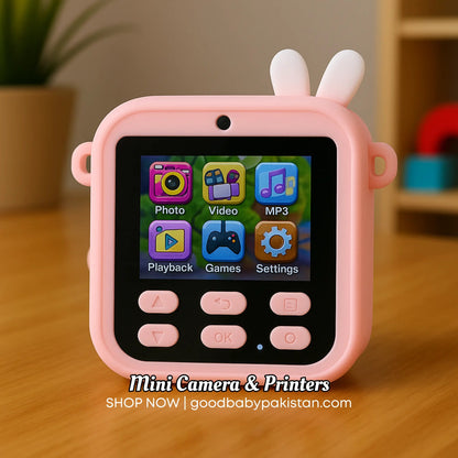 Instant Print Double-Lens Kids Camera – Photo & Video ToysWalaPK