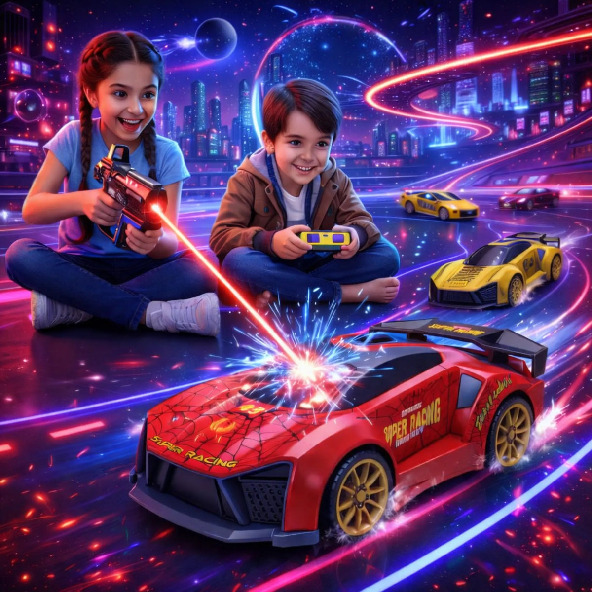 RC Shooting Car with Infrared Laser Gun ToysWalaPK