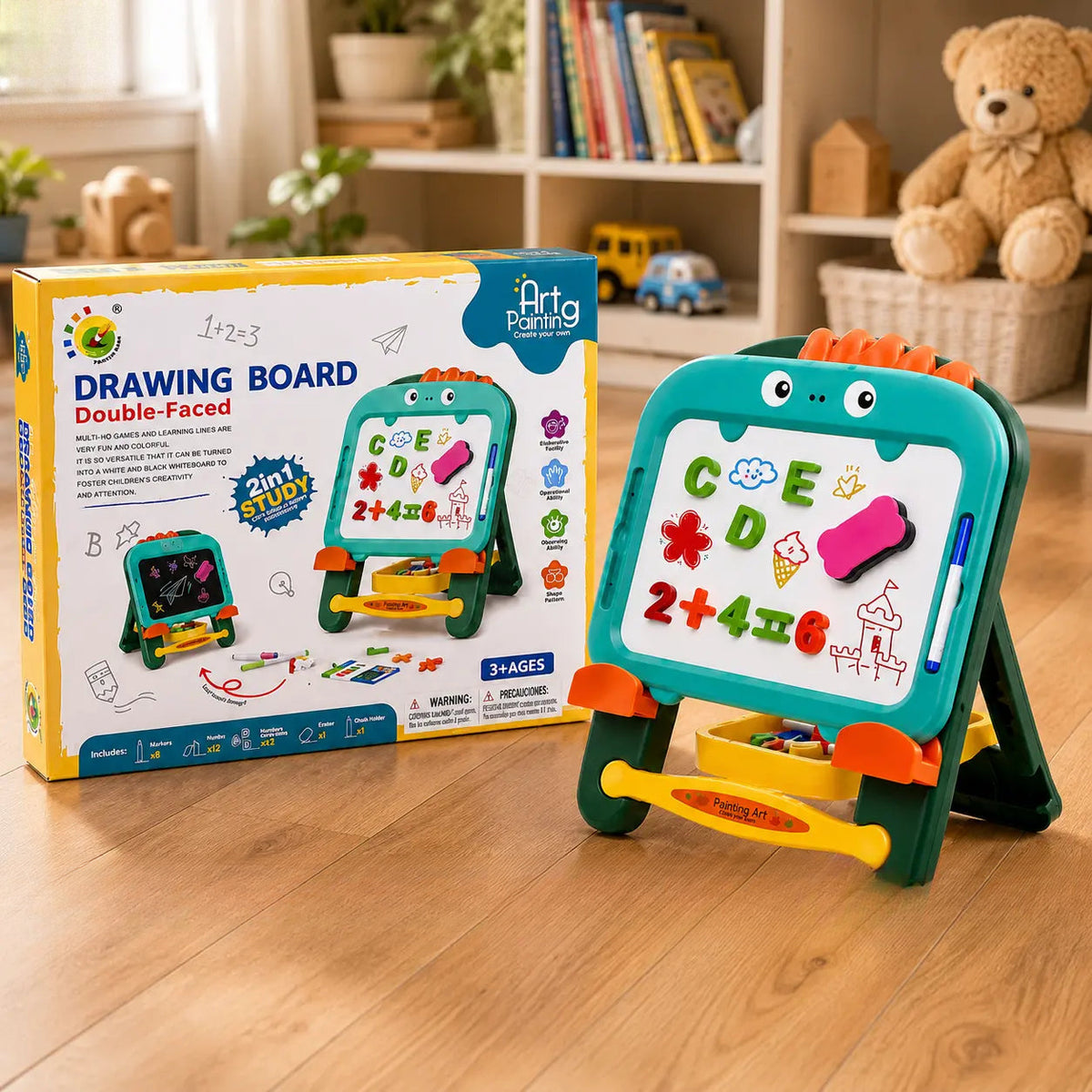 Kids Drawing Board Easel for Learning & Creative Play for Kids