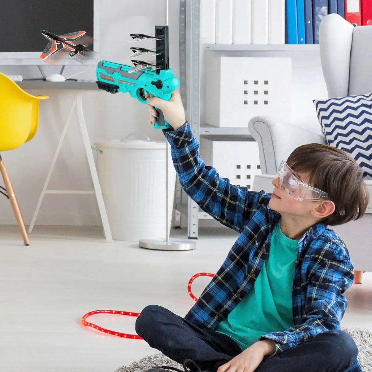 Aircraft gun toy for kids – Air Battle Plane jet toy high-quality plastic ToysWalaPK