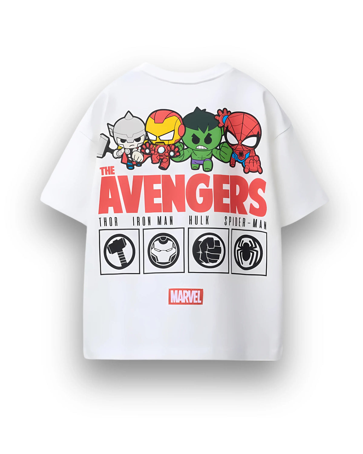 "Avengers crochet patch cotton shirt"