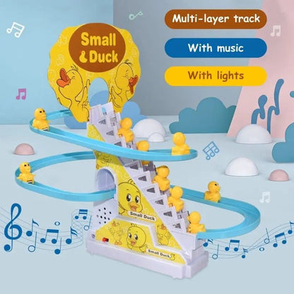 Baby Ducks Sliding on Spiral Track Toy