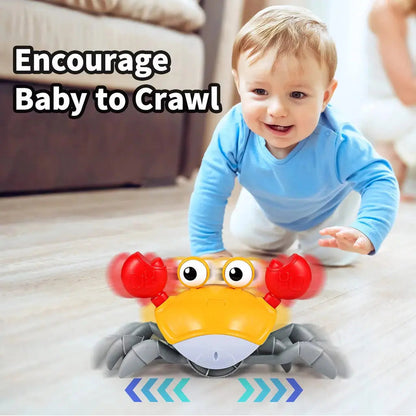 Baby chasing crawling crab educational toy