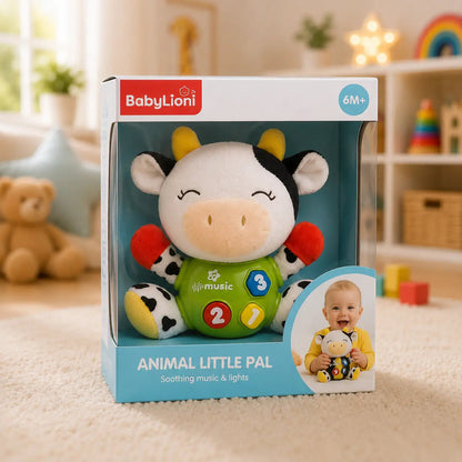 Baby musical toy with colourful activity buttons