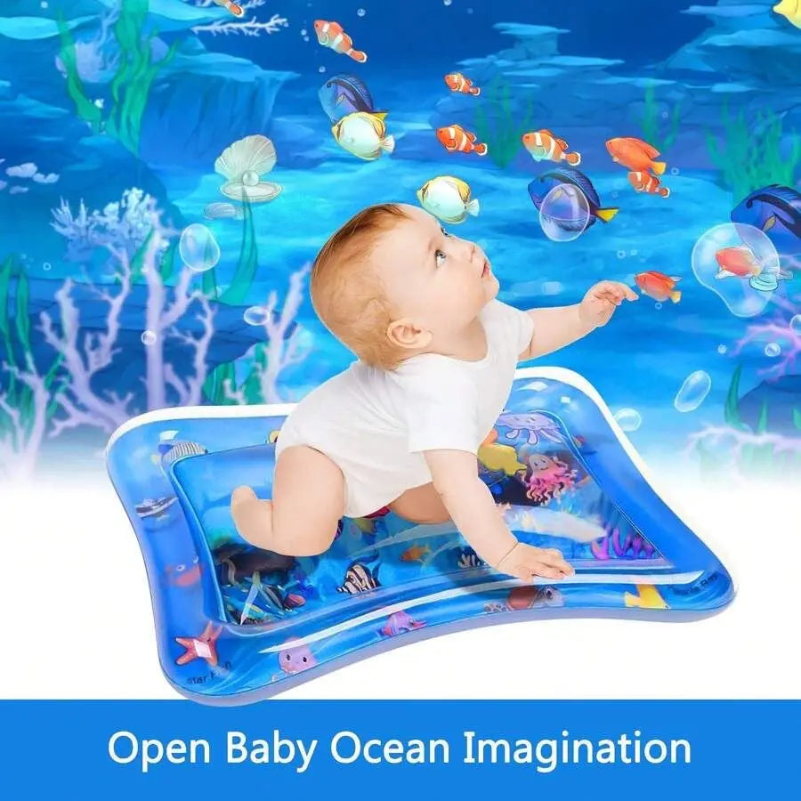 Baby sensory water mat for early development and motor skills