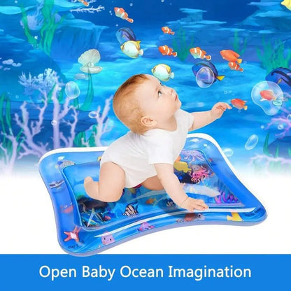Baby sensory water mat for early development and motor skills