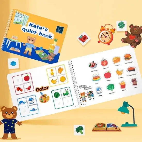 Busy Book for Early Learning and Fine Motor Skills Development