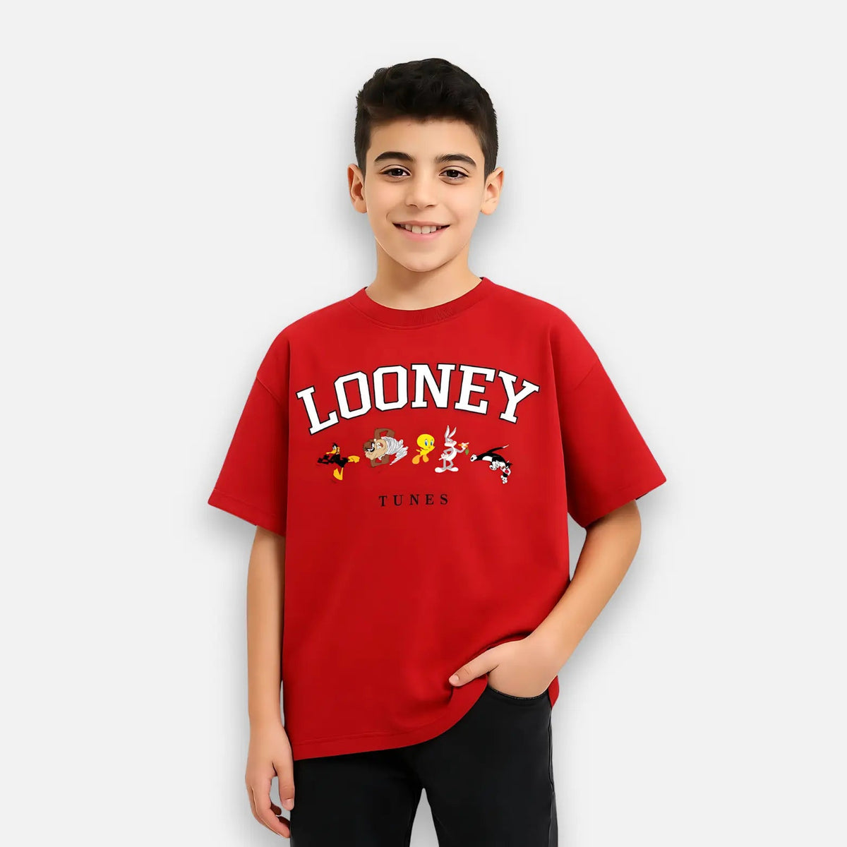 "Cartoon themed Looney Tunes oversized t-shirt"