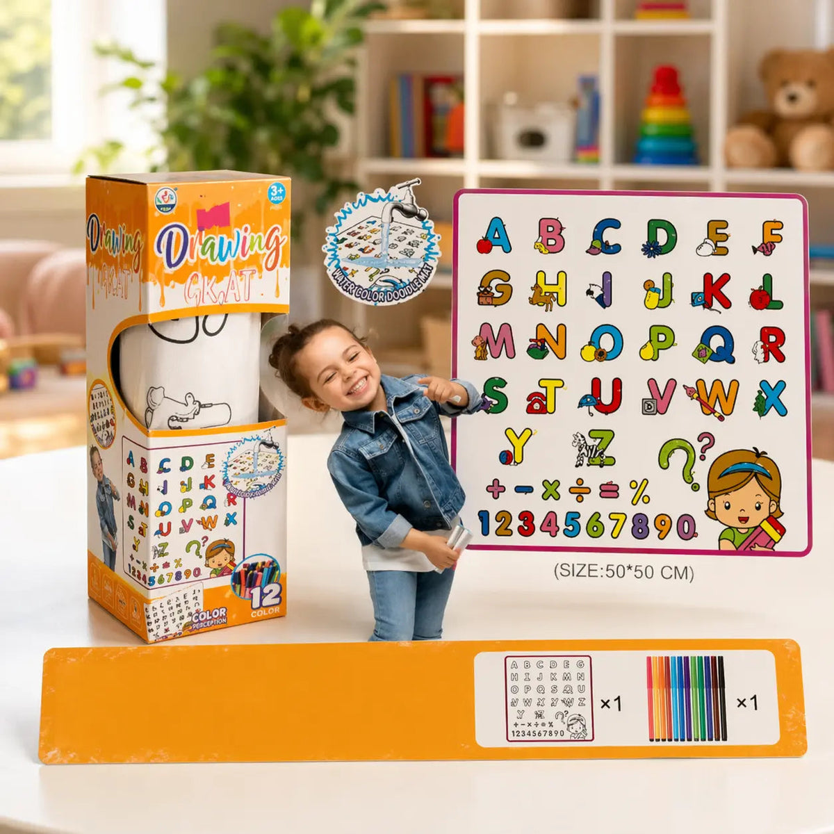 Kids Art Drawing Mat Set – Mess Free Fun ToysWalaPK
