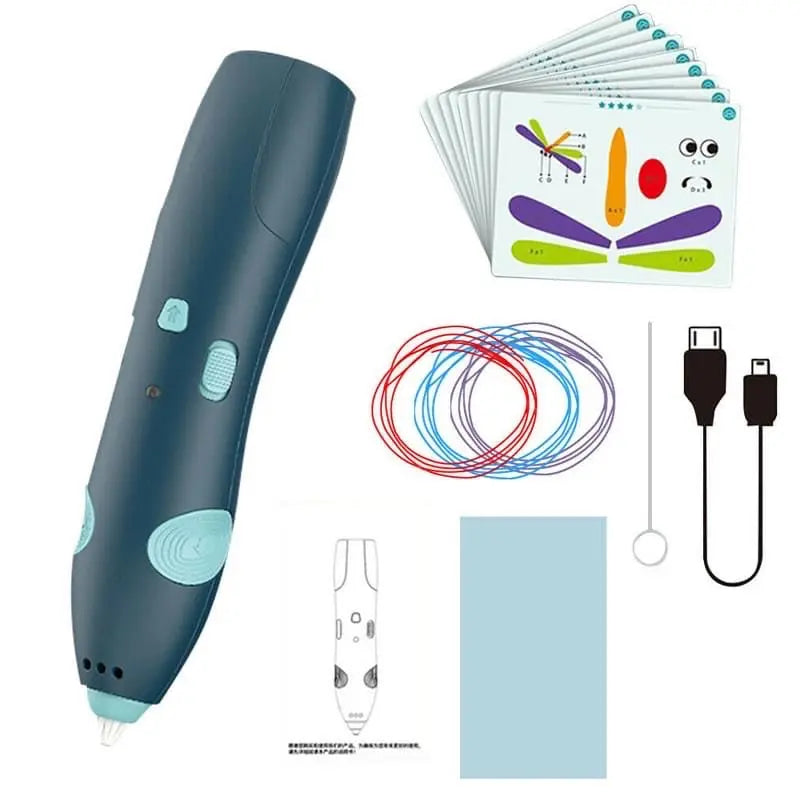 Children Creating Shapes Using 3D Pen – Educational Toy for Fine Motor Skills