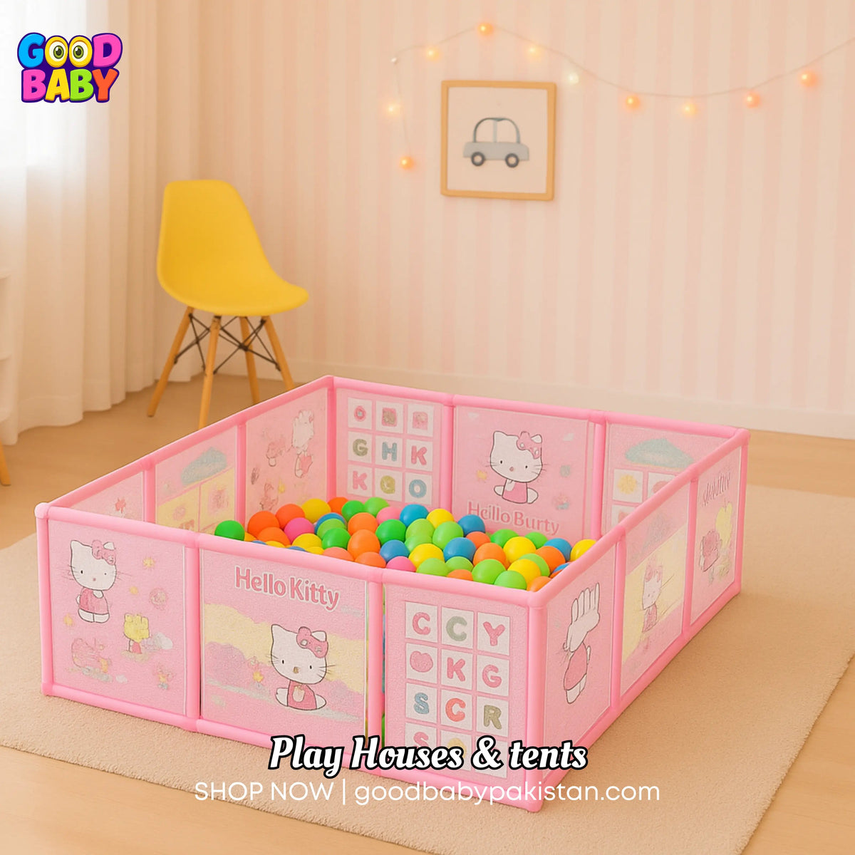 “Colorful cartoon play tent for kids indoor outdoor Pakistan”