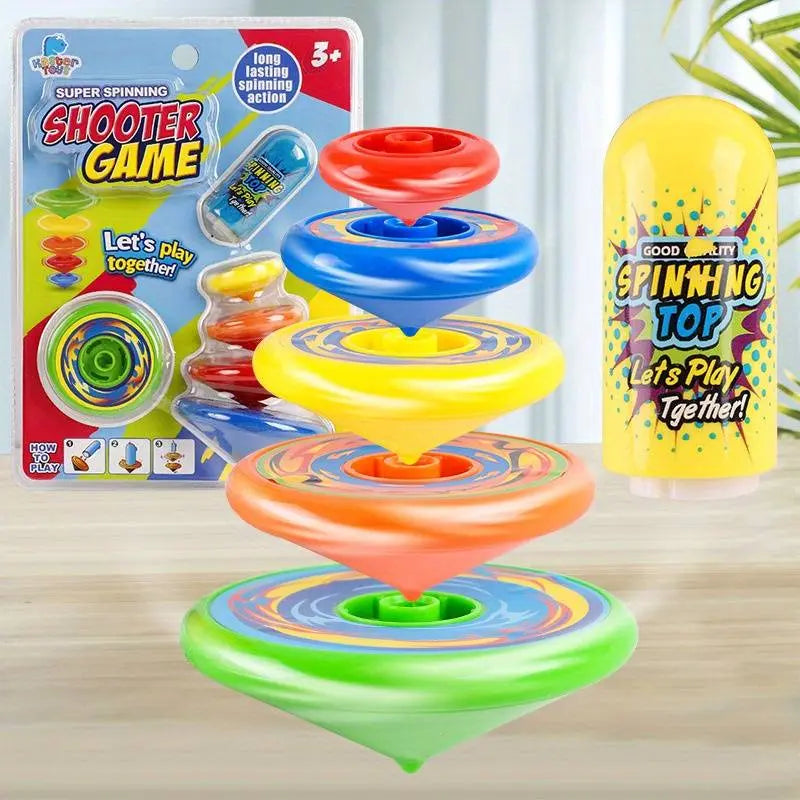 Colorful multi-layered spinning top toy for kids