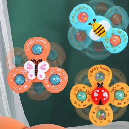 Vibrant Baby Rattle Spinner Toy: Engaging Sensory Play for Infants & Toddlers