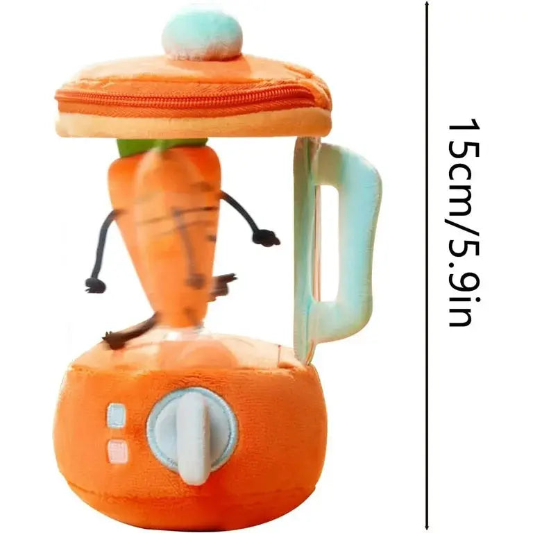 Cute carrot plush for imaginative play