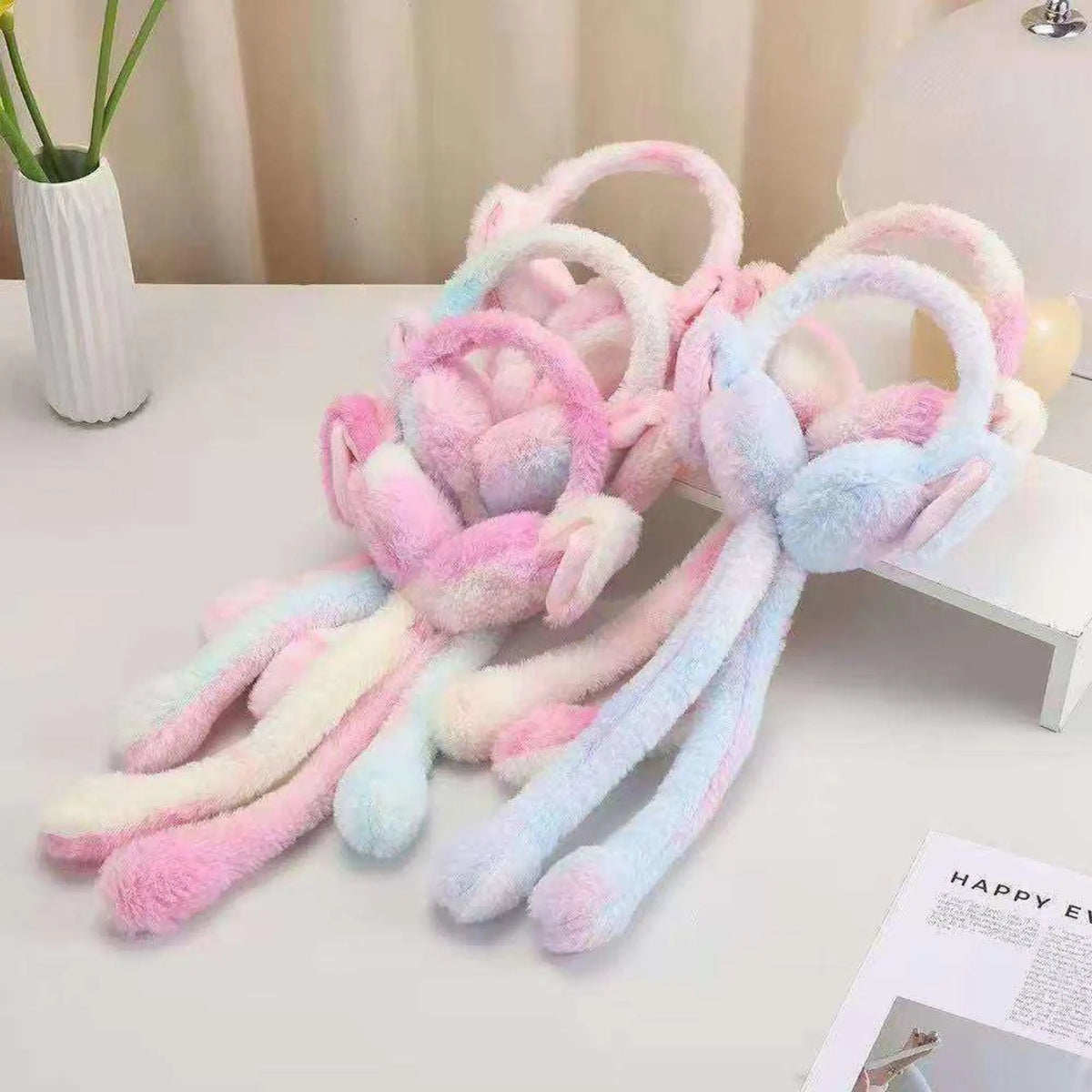 Kids Plush Bunny Earmuffs – Warm Winter Ear Protector ToysWalaPK
