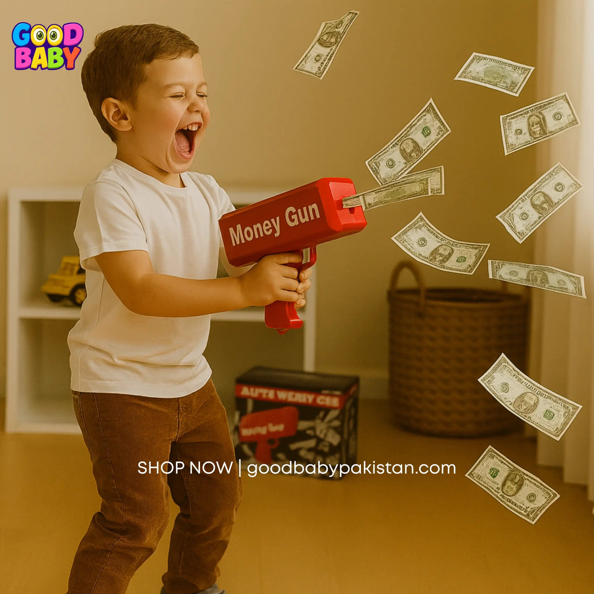 Money Blaster Toy Gun ToysWalaPK