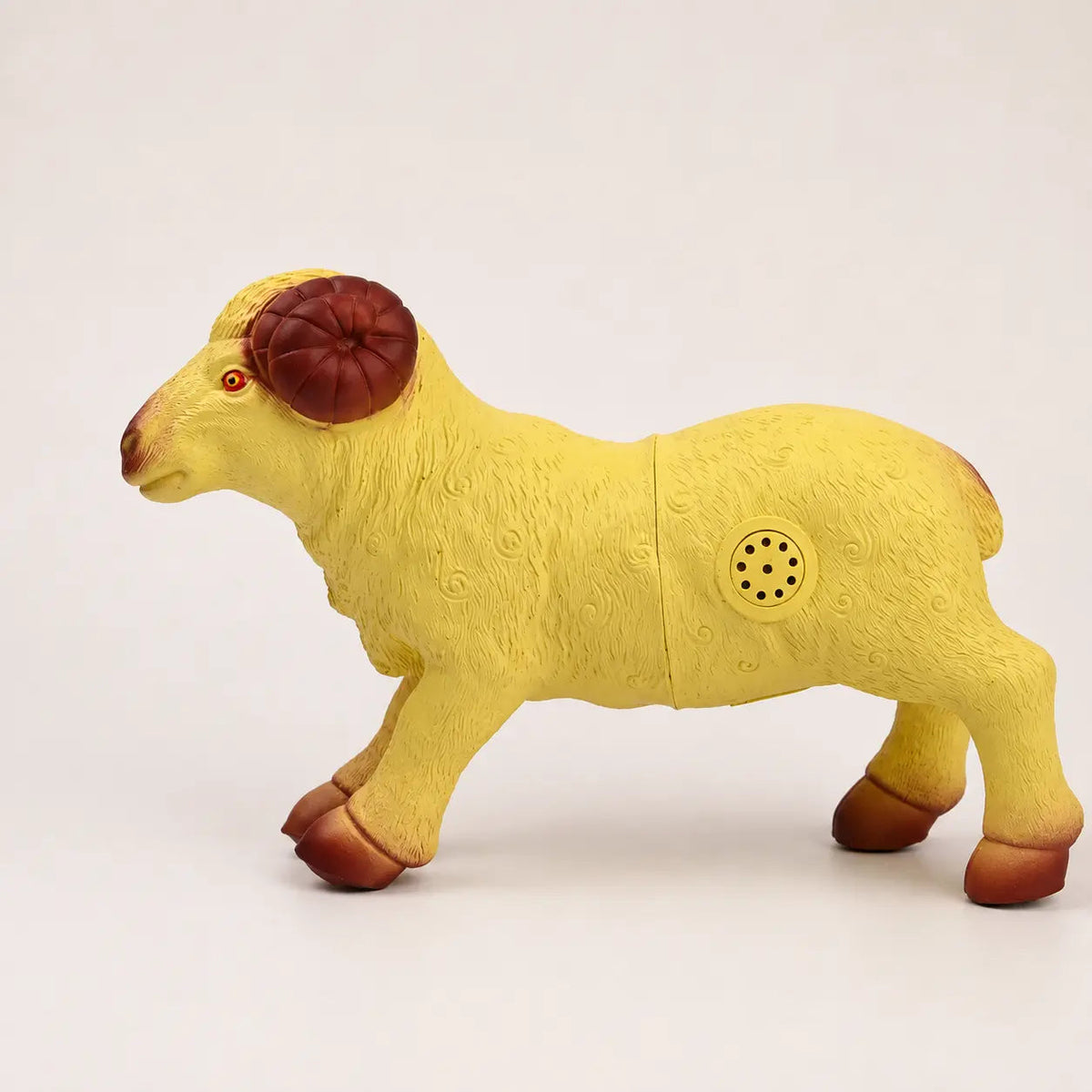 Detailed farm ram figurine for children
