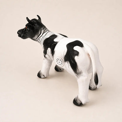 Detailed plastic cow figurine for children