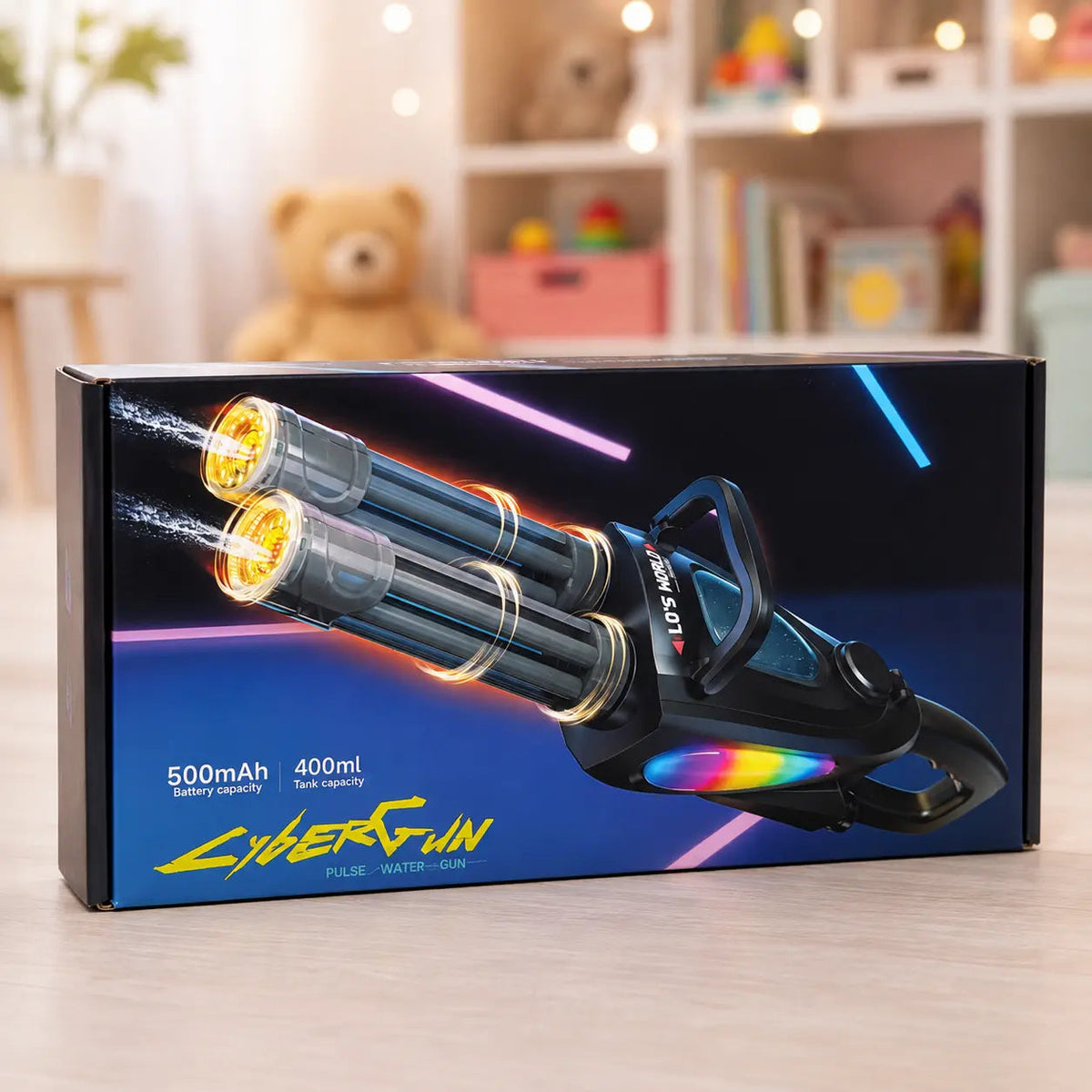 Double barrel water blaster for kids