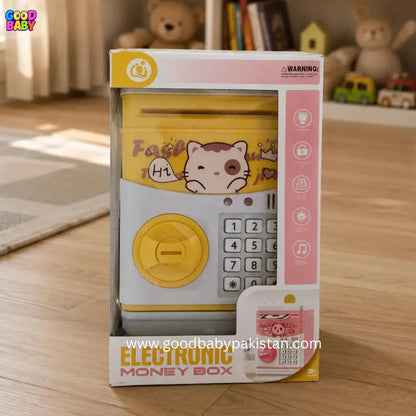Durable plastic piggy bank for boys and girls
