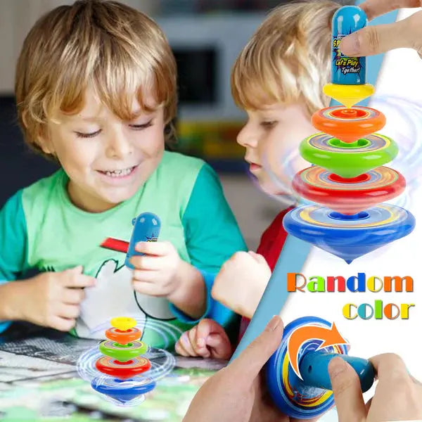 Educational colorful spinning toy