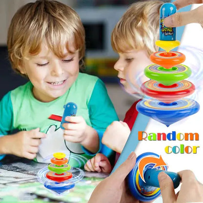 Educational colorful spinning toy