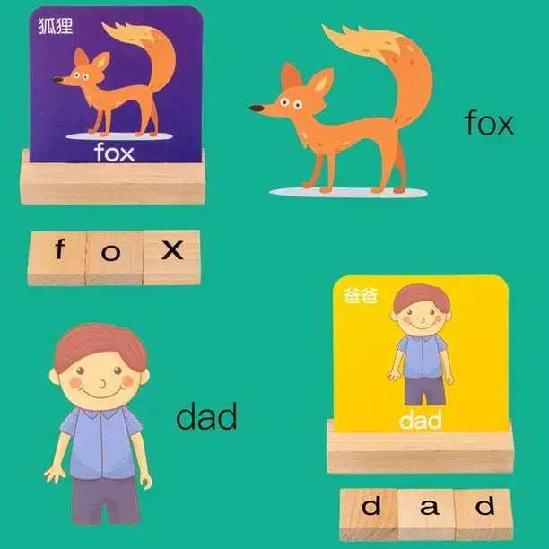 Educational wooden spelling game for toddlers Pakistan