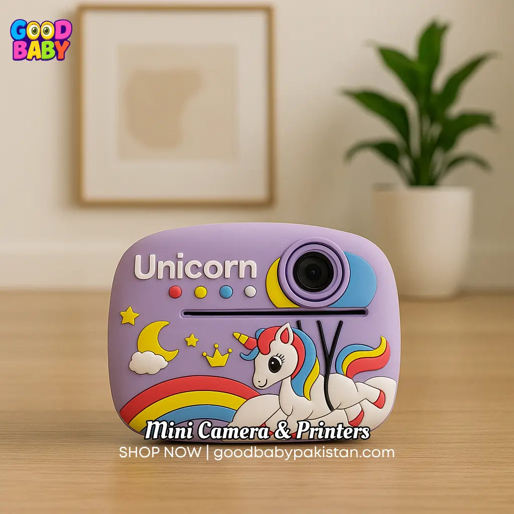 Cute Unicorn Instant Print Kids Camera ToysWalaPK