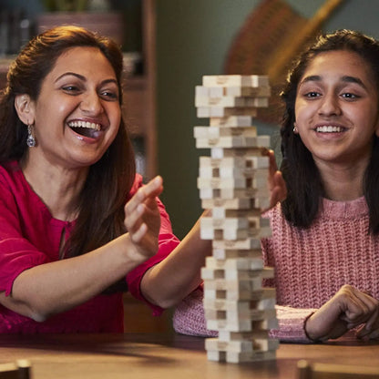 “Family block stacking game Jenga – durable hardwood set by ToysWalaPK”