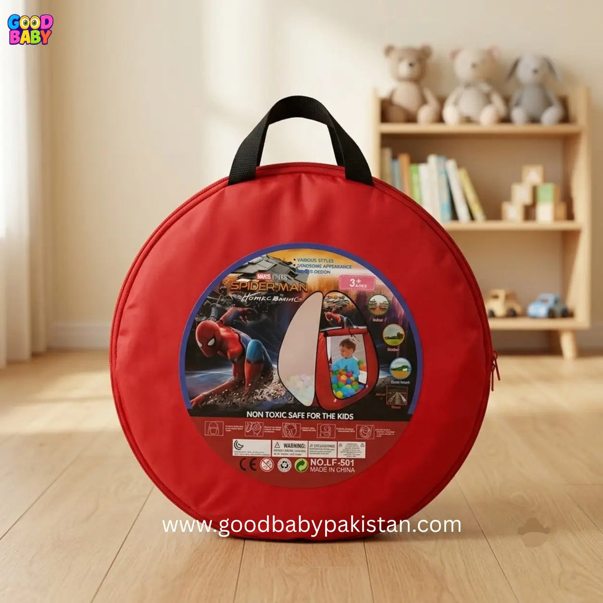 Foldable Spider-Man Kids Tent
