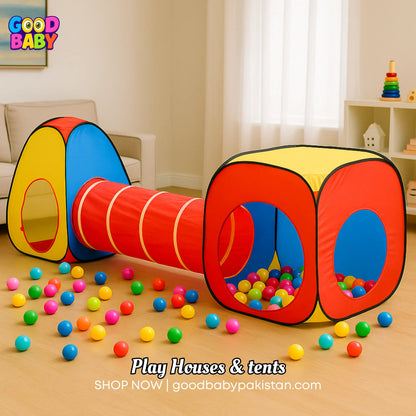 “ToysWalaPK 3-in-1 kids pop-up play tent and tunnel set”
