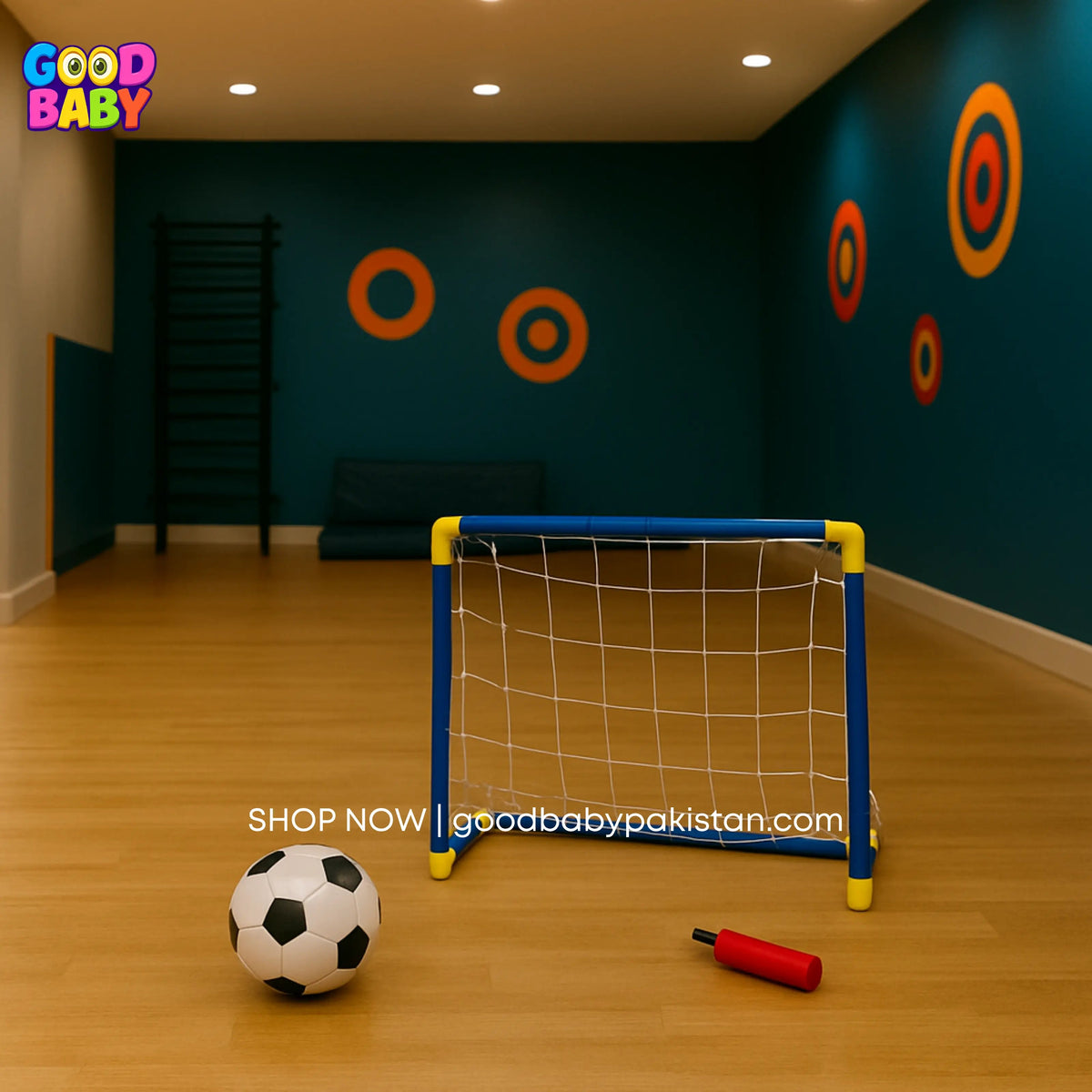ToysWalaPK foldable kids football goal – lightweight soccer play set for ages 3 to 5