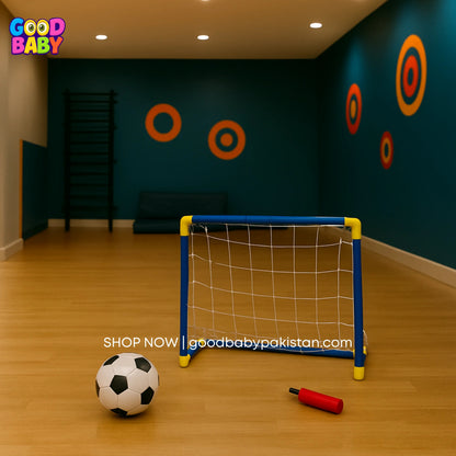 ToysWalaPK foldable kids football goal – lightweight soccer play set for ages 3 to 5