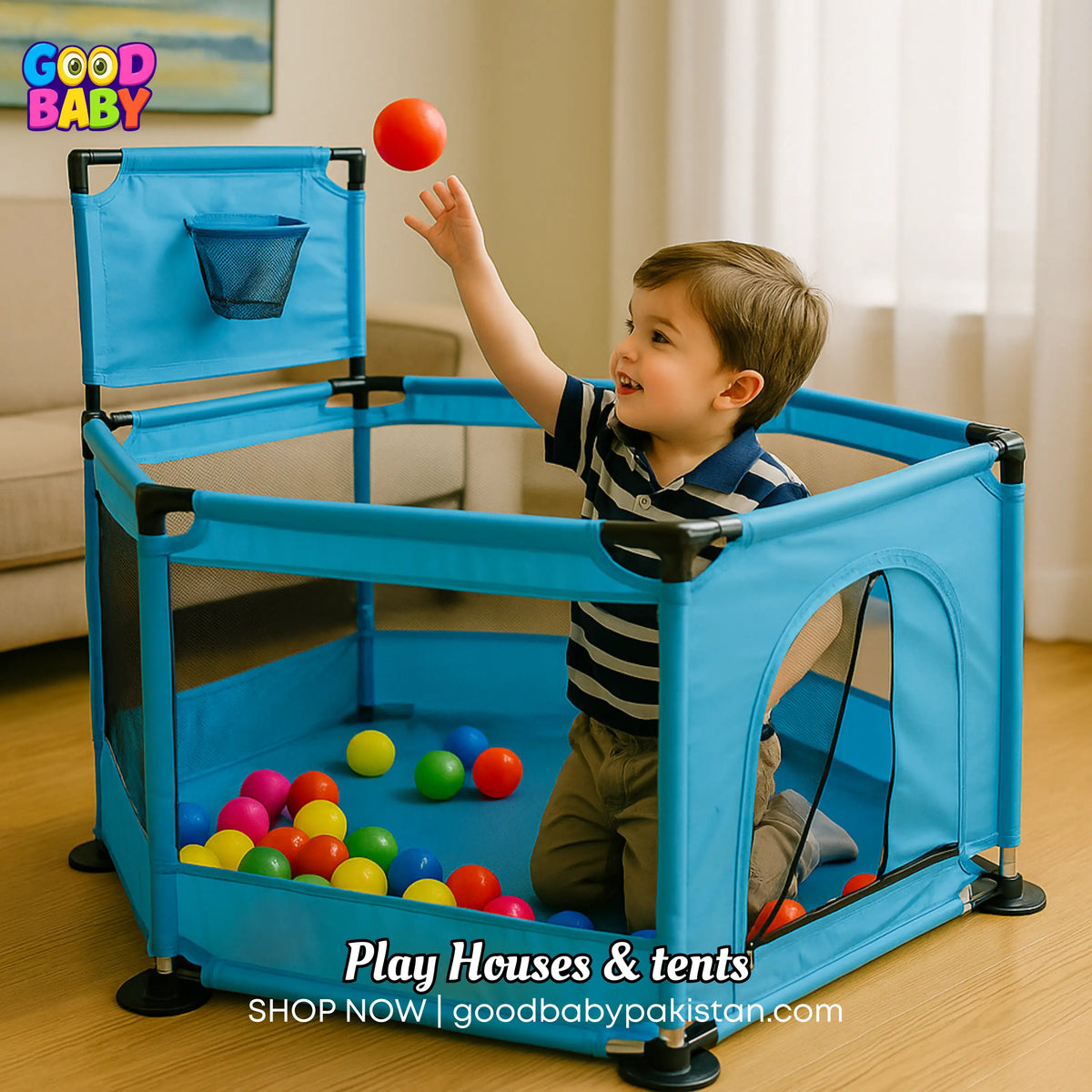 “Hexagonal baby playpen with basketball hoop Pakistan”
