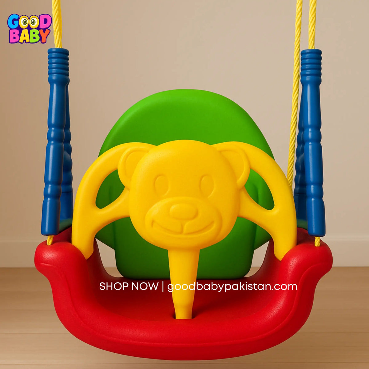 Indoor outdoor jumbo baby swing