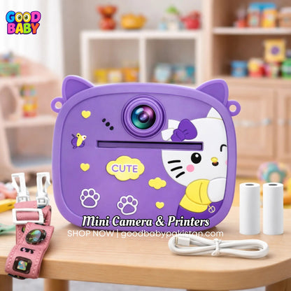 Instant color printing camera for children